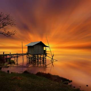 Sunset nature summer wallpaper