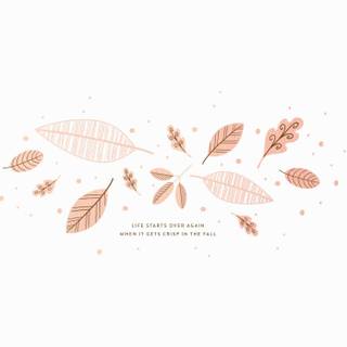 Autumn minimal desktop wallpaper