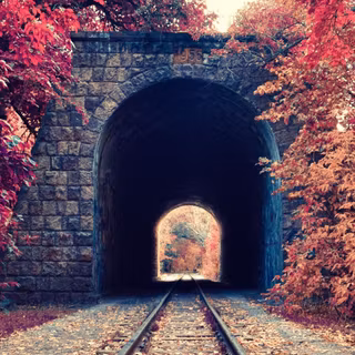 Autumn track wallpaper