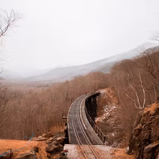 Autumn track wallpaper