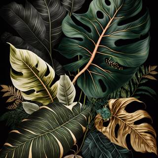 Tropical leaves 2023 wallpaper