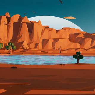 Abstract scenery wallpaper