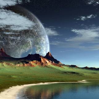 Abstract scenery wallpaper