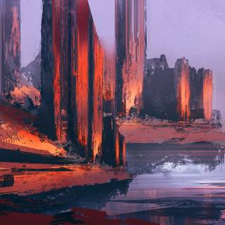 Abstract scenery wallpaper