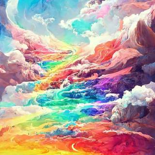 Abstract scenery wallpaper