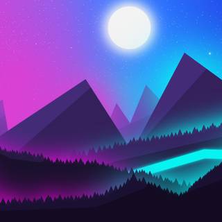 Abstract scenery wallpaper