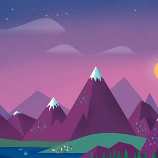 Abstract scenery wallpaper