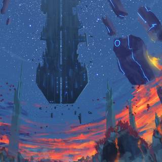 Abstract scenery wallpaper