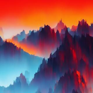 Abstract scenery wallpaper