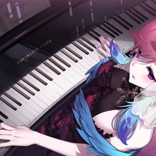 Anime keyboard wallpaper