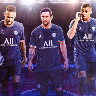 Mbappe and Messi wallpaper