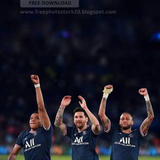 Mbappe and Messi wallpaper