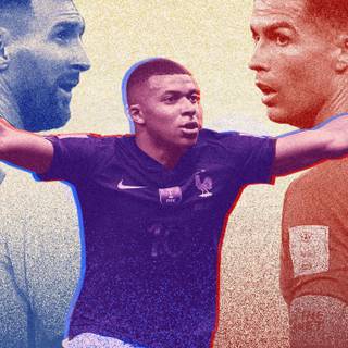 Mbappe and Messi wallpaper