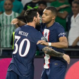 Mbappe and Messi wallpaper