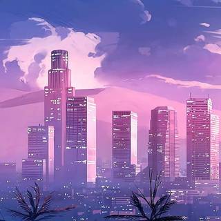 Purple and pink aesthetic wallpaper