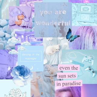 Purple and pink aesthetic wallpaper