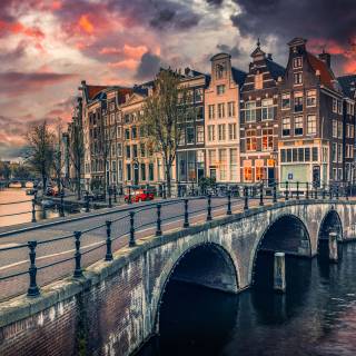 Canals of Amsterdam wallpaper