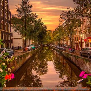 Canals of Amsterdam wallpaper