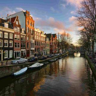 Canals of Amsterdam wallpaper