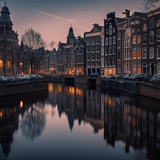 Canals of Amsterdam wallpaper