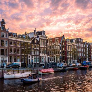 Canals of Amsterdam wallpaper