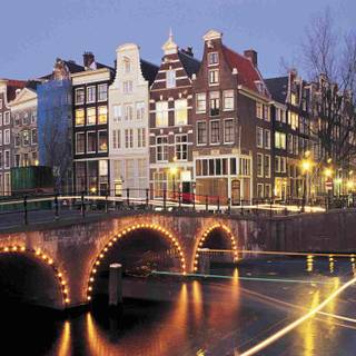 Canals of Amsterdam wallpaper