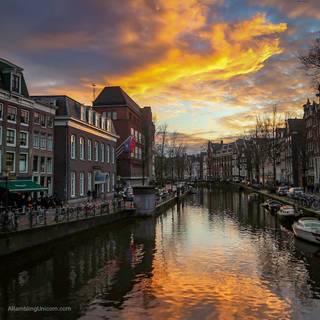 Canals of Amsterdam wallpaper
