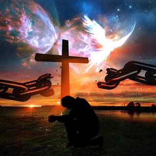 Broken chains wallpaper