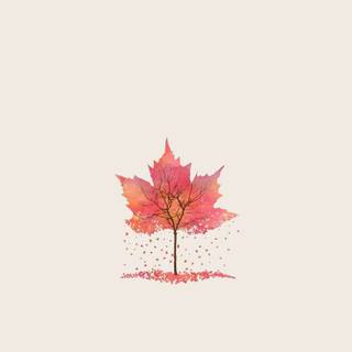 Autumn leaves illustrations wallpaper
