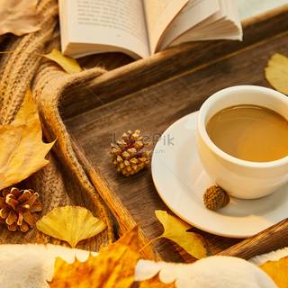 Tea books autumn wallpaper