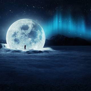 4k PC moon wallpaper