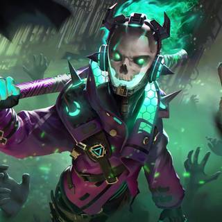 Skull PC 4k wallpaper