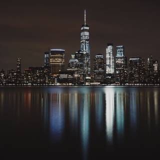 City at night 4k wallpaper