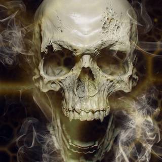 Skull PC 4k wallpaper