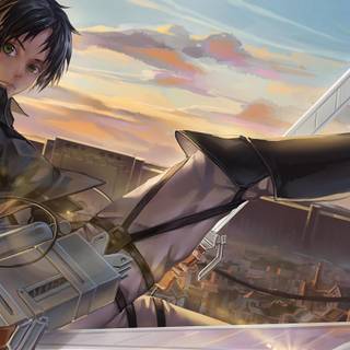 Eren Yeager desktop 4k wallpaper