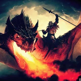 Fire dragon 4k wallpaper