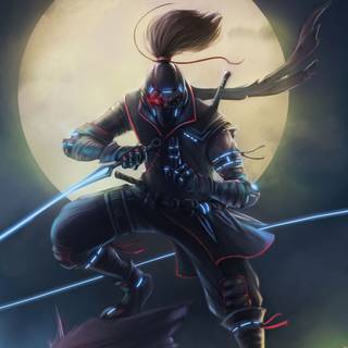 Ninja mobile 4k wallpaper