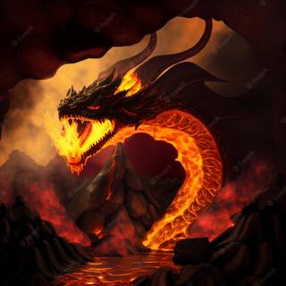 Fire dragon 4k wallpaper