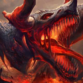 Fire dragon 4k wallpaper