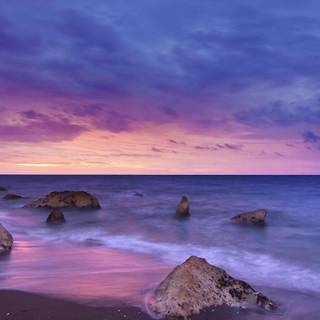 Ocean sunset 4k wallpaper