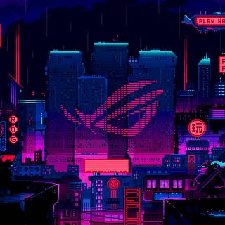 Pixel art animated wallpaper