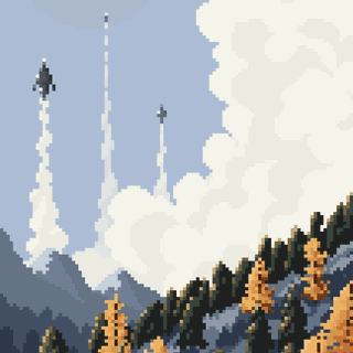 Pixel art animated wallpaper