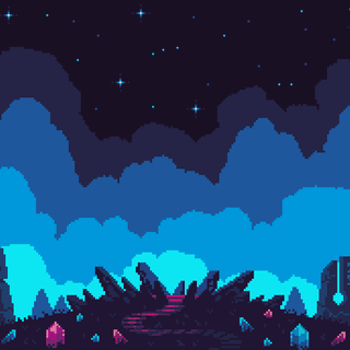 Pixel art animated wallpaper