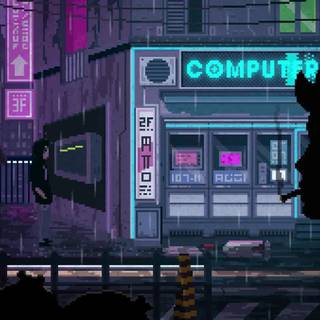Pixel art animated wallpaper