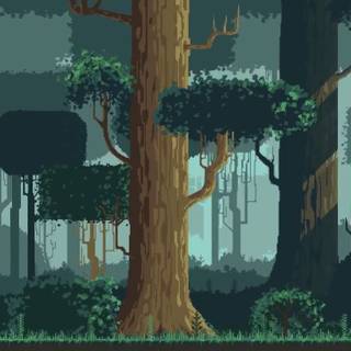 Pixel art animated wallpaper