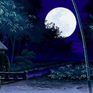 Pixel art animated wallpaper