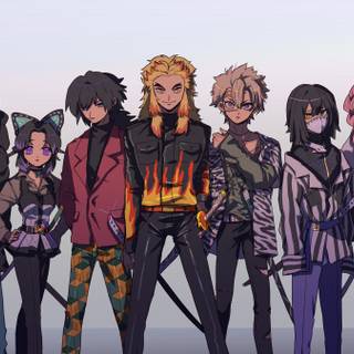 Rengoku drip wallpaper