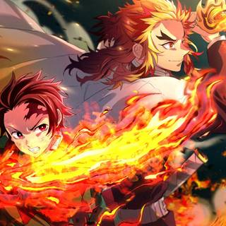 Rengoku drip wallpaper