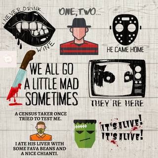 Horror movie quotes wallpaper