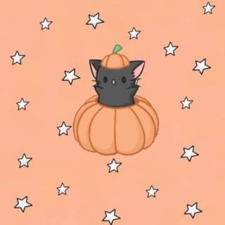 Kawaii cats autumn wallpaper